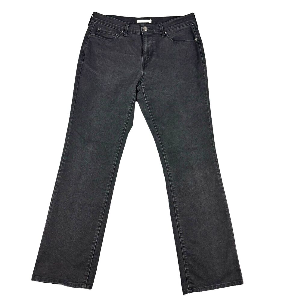 Levis Jeans Womens 29 Black Denim 505 Straight Straight Leg Pockets Preppy Pants
